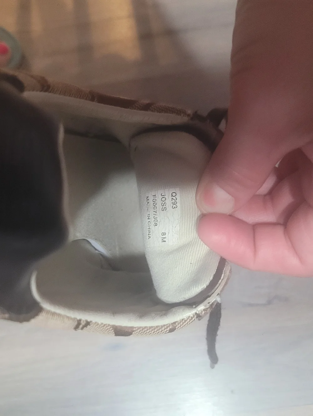 Coach Joss sneakers featuring the brand's signature monogram canvas Size 8 Women